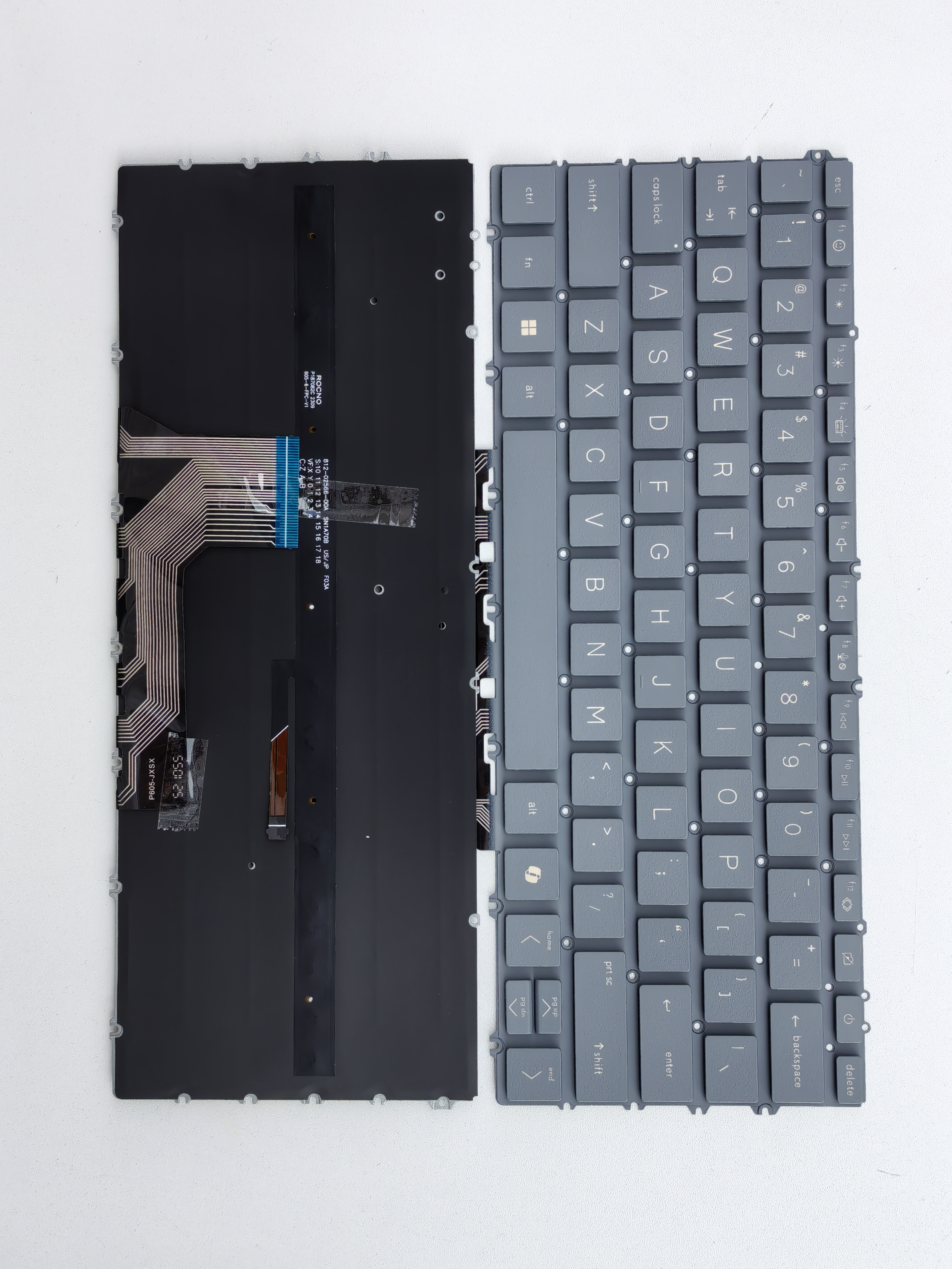 Picture of New Replacement Laptop Keyboard For HP 13-BF/16-AD AI key/14-FC/14-FA/16-AC/TPN-C161 Grey Backlit (OEM) US Layout
